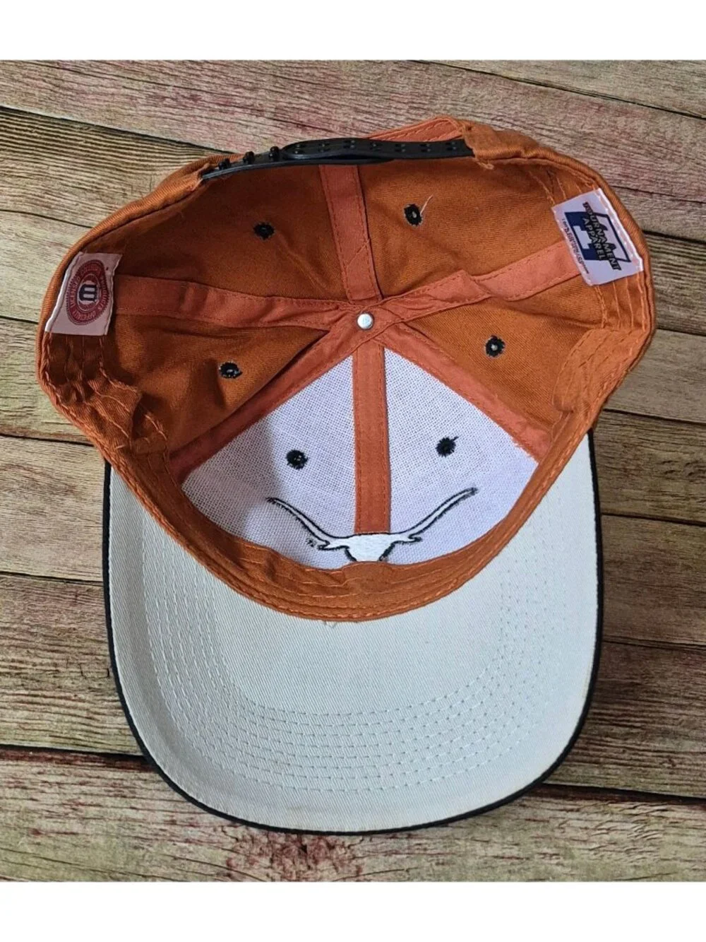 Texas Longhorns Orange Baseball Cap Hat Embroidered Black Bill NCAA Cotton OSFA